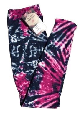LEGGINGS DEPOT KID'S Tye Dye Print Full Length Leggings Size Small NWT